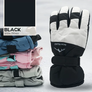 Overchills ถุงมือกันหิมะ ทัชสกรีนได้ ใส่ได้ทั้งผู้ชายและผู้หญิง ผ้าร่มด้านในบุขนวูล กันน้ำ กัมลม ติดลบ 20 องศา