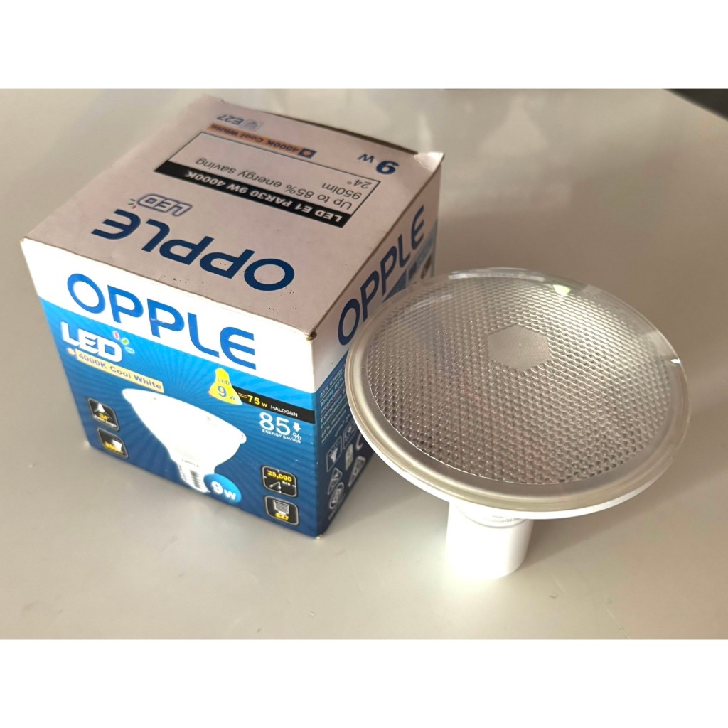 Opple Sport Lighting PAR หลอดไฟ LED E1 PAR30 สินค้ากล่องไม่สวย ลด 40%