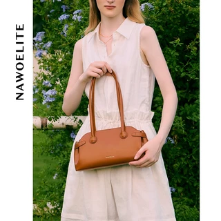 NAWOELITE Baguette Bag คลาสสิกสำหรับผู้หญิง Shoulder Bag/กระเป๋าสะพายไหล่ผู้หญิง PU/กระเป๋าแฟชั่น