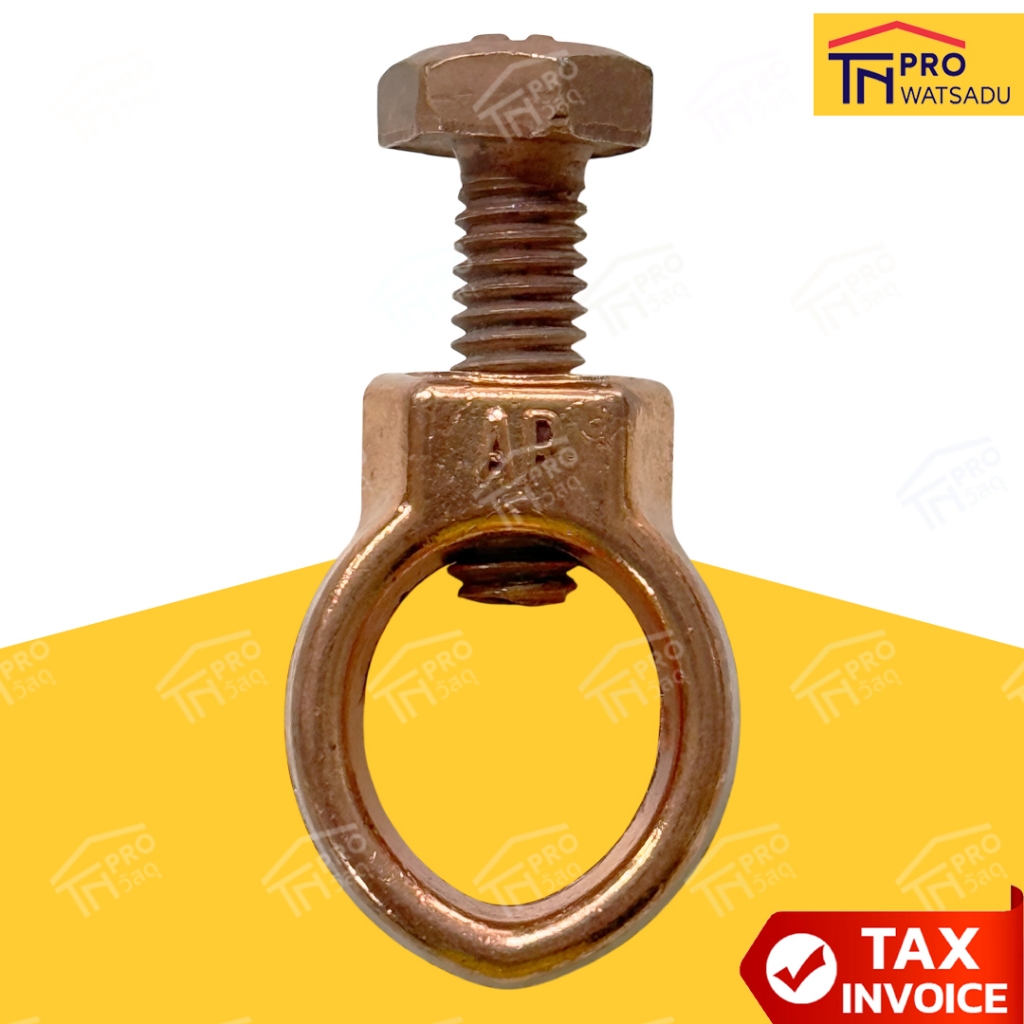 AP แคล้มจับกราวด์โหลด 1 สกรู 1/2นิ้ว สำหรับแท่งกราวด์ 1/2