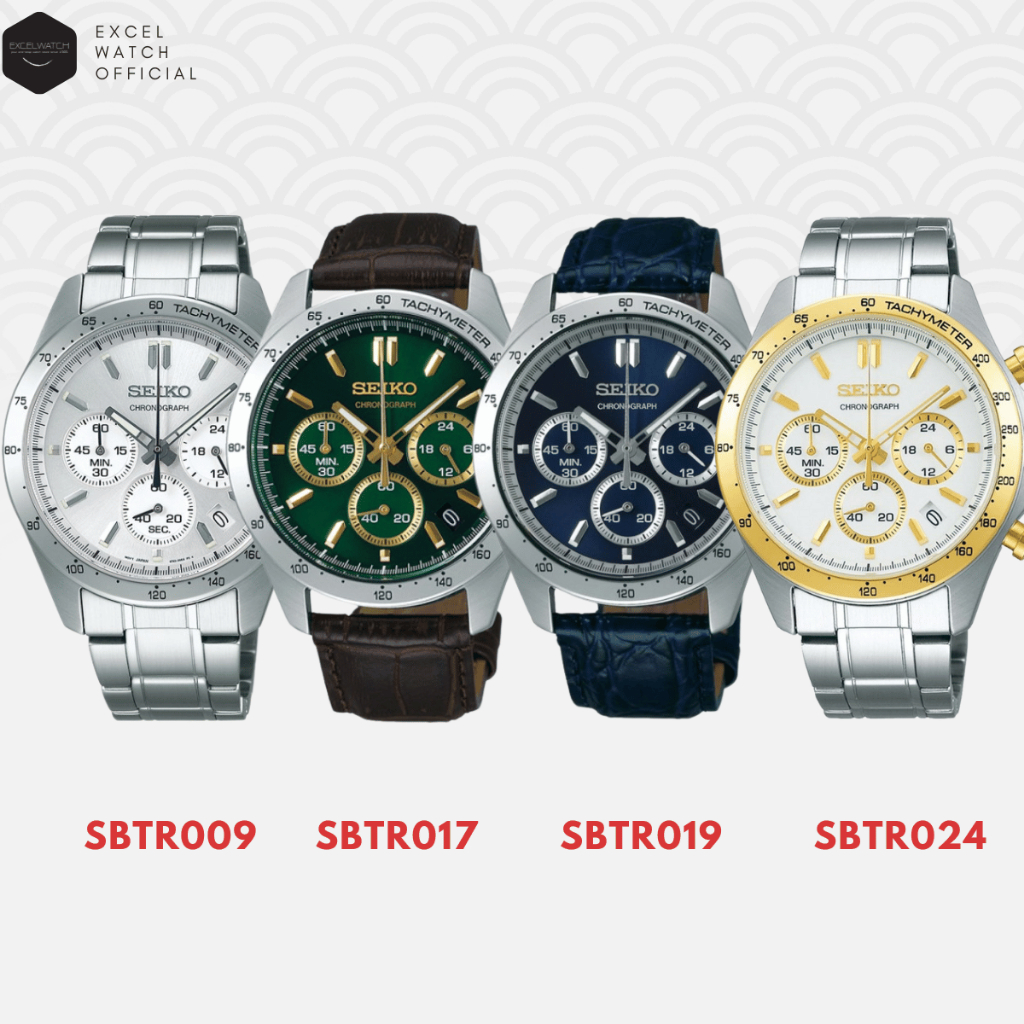 [ Excel Watch ] นาฬิกาข้อมือ Seiko Spirit Chronograph Collection รุ่น SBTR009, SBTR017, SBTR019, SBTR024 ประกัน 3 ปี