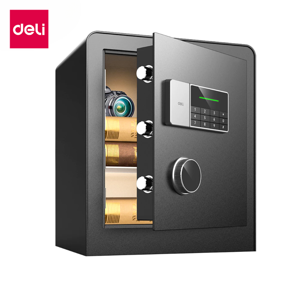 Deli ตู้เซฟ ตู้เซฟอิเล็คทรอนิกส์ กันไฟ ล็อคแน่นหนา ปลอดภัย แข็งแรง มี3ขนาดให้เลือก Safe Box