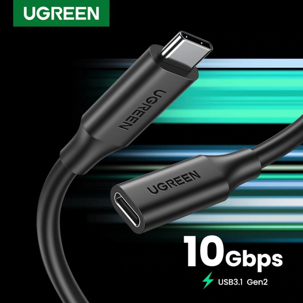 UGREEN (US353) USB-C/M TO USB-C/F GEN2 5A EXTENSION CABLE ผู้/เมีย