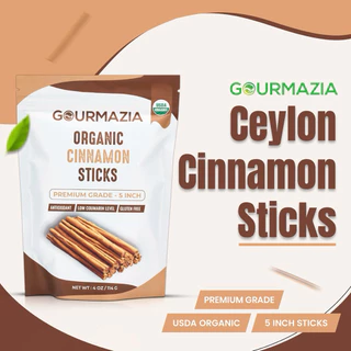 Authentic Ceylon Cinnamon Sticks | Hand-Rolled in Sri Lanka | True Cinnamon 5 inch with Sweet, Mild Flavor