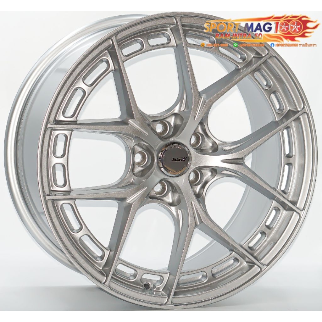 ล้อแม็ก SSW 5รู108 ซิลเวอร์ 8.5-18นิ้ว(ราคา 4วง)