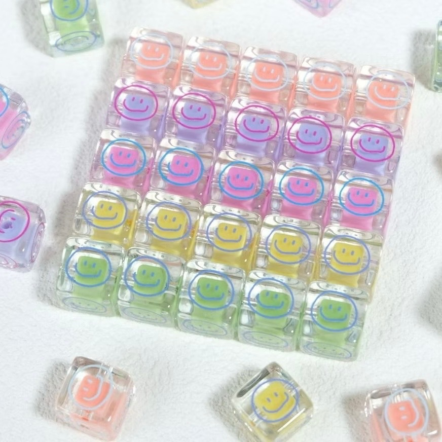 ลูกปัด ทรงสี่เหลี่ยม ใส อมยิ้ม สอดไส้ ขนาด16mm รูร้อบ3mm คระสีสีสันสดใส อุปกรณ์เสริมงานฝีมือ DIY ราคาถูก Shopee Lazada