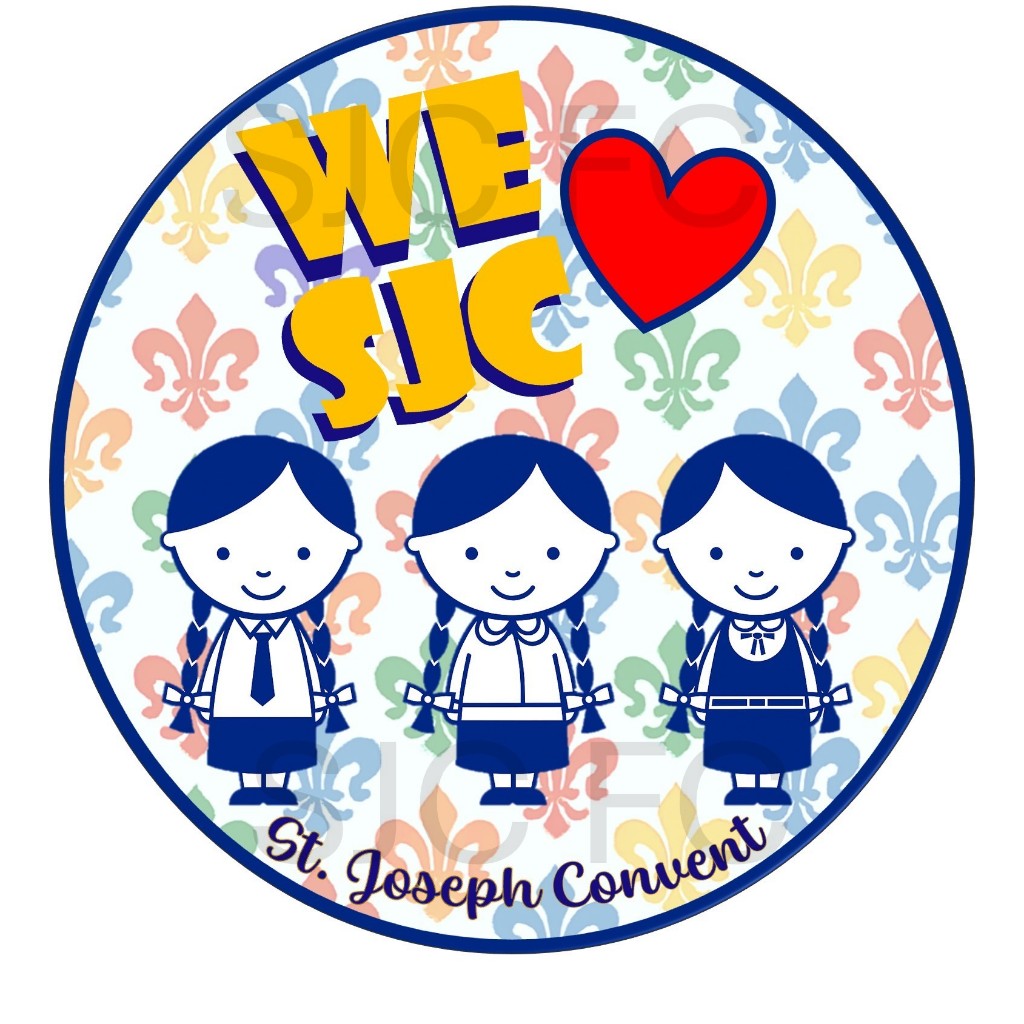 สติกเกอร์PVCวงกลม⭕️ ลาย WE❤️SJC⚜️