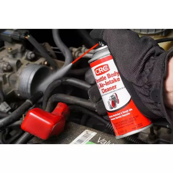 CRC Throttle Body & Air-Intake Cleaner สเปรย์ทำความสะอาดคาร์บูเรเตอร์ ปีกผีเสื้อและหัวฉีด ขนาด 190 mL. รหัส 1755088 thumbnail 5