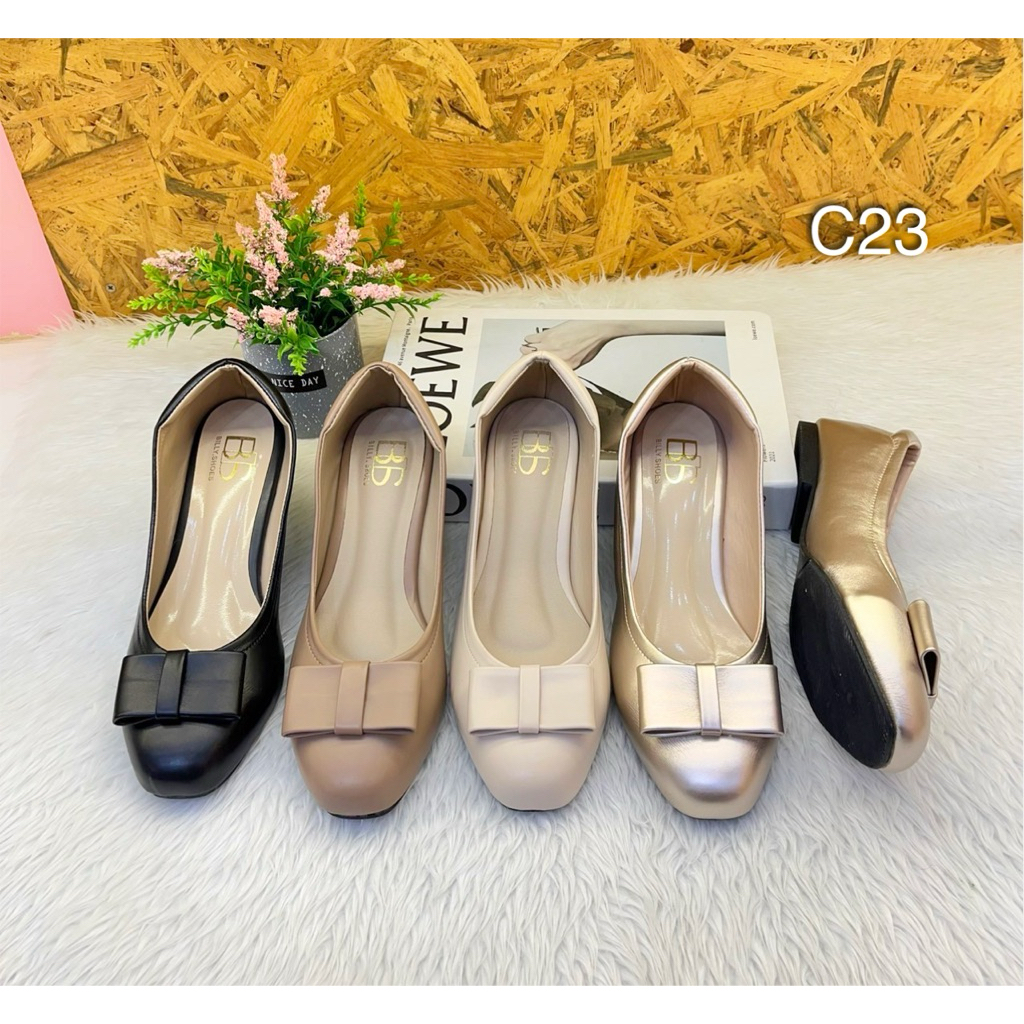 C23หัวตัดโบว์ใหญ่หลังเสริมนวมนุ่มทรงสวยใส่สบาย