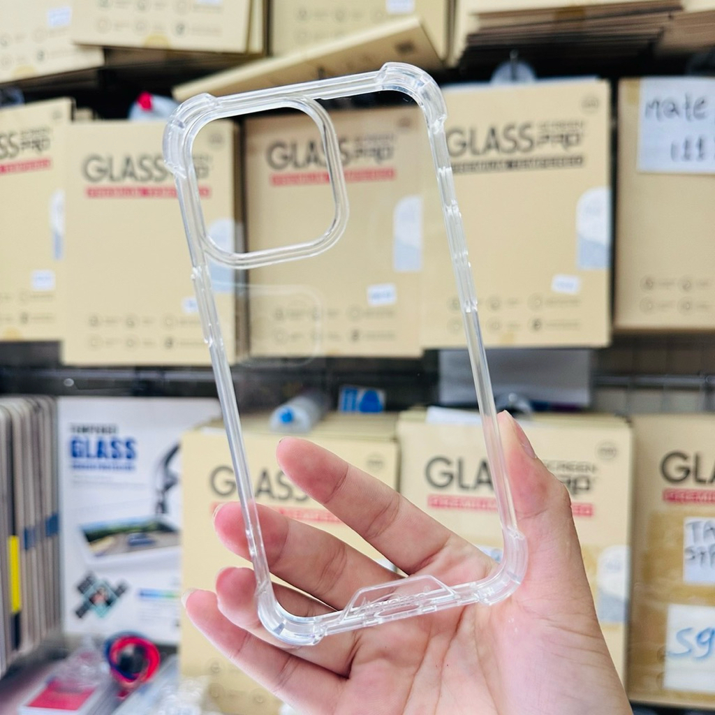 เคสใส ใช้สำหรับ ไอโฟน 13Mini 13Pro 13Promax 14Plus 14Pro 14Promax 15Plus 15Pro 15Promax เคสใสกันกระแ