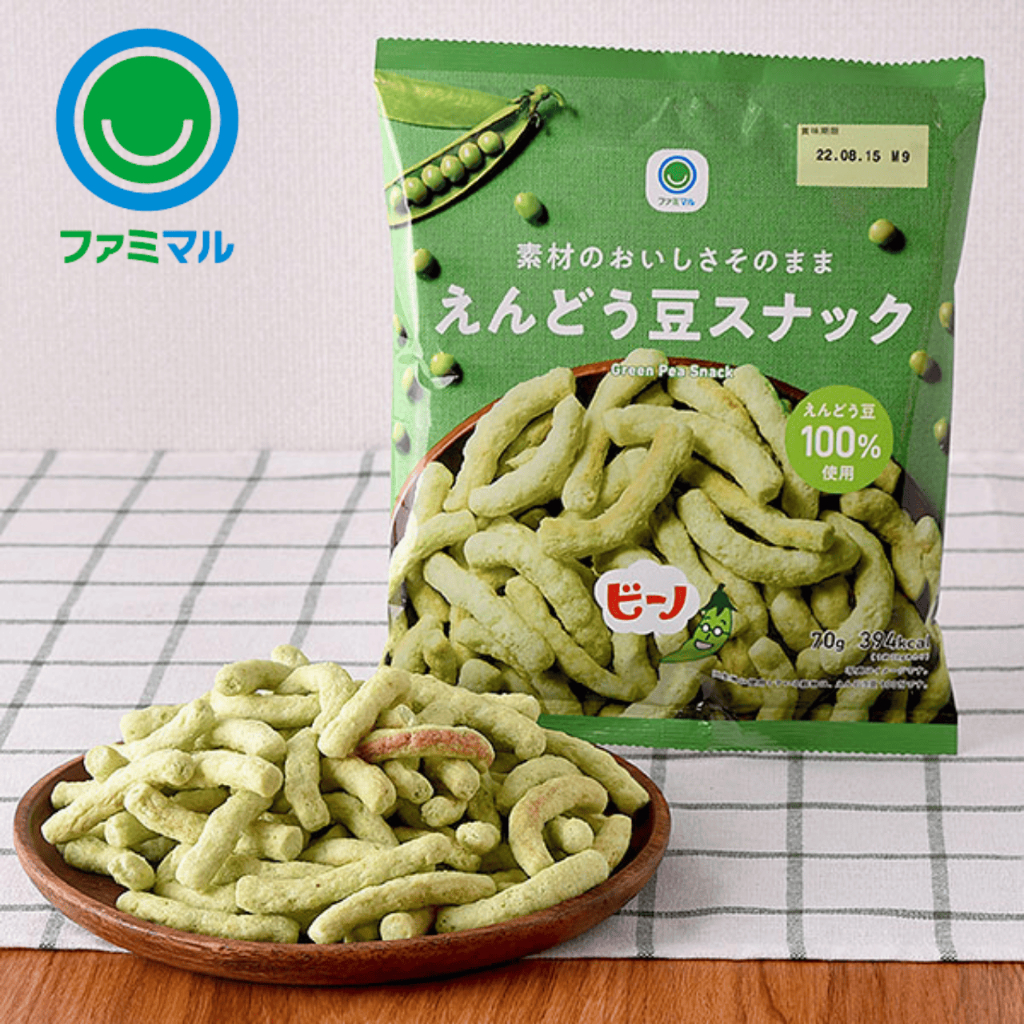 FamilyMart สแน็กถั่วแระ รสเกลือ เนื้อกรุบกรอบ แบรนด์โทฮาโต้ ส่งจากญี่ปุ่น ส่งฟรี ของว่างญี่ปุ่น