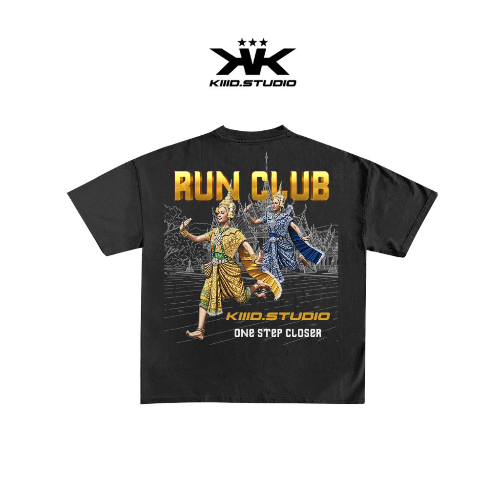 KIIID.STUDIO THAI RUN CLUB Boxy T-Shirt เสื้อยืด