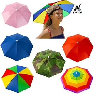 หมวกร่มหัว ร่มใส่หัว ป้องกันรังสียูวีง่ายต่อการสวมใส่ กันฝน …