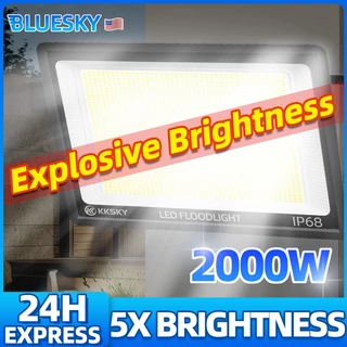 Bluesky ไฟสปอตไลท์ LED หลอดไฟ LED กันน้ำและกันฟ้าผ่า IP68 แหล่งจ่ายไฟฟ้าภายในบ้าน 220V ไฟสปอตไลท์รูปตัว L