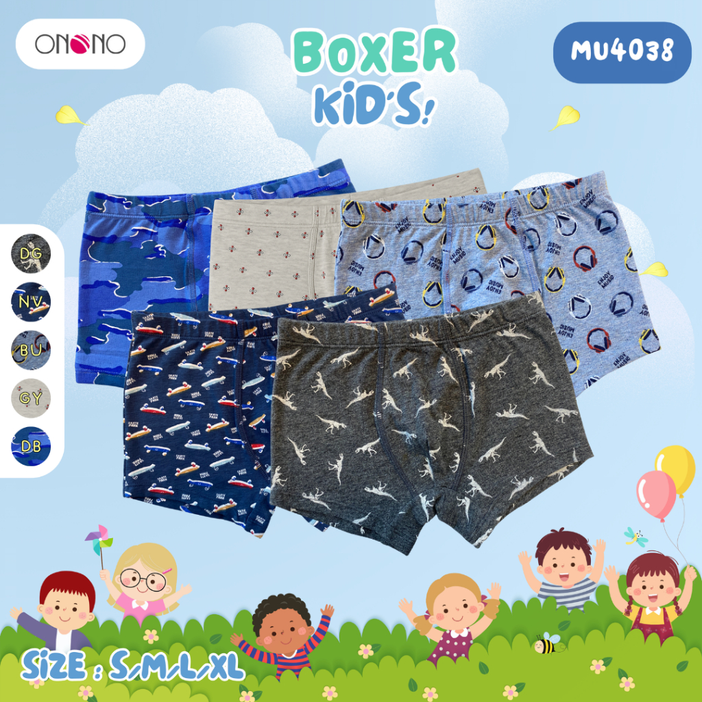 New! ONONO กางเกงบ็อกเซอร์เด็กผู้ชาย รุ่น MU4038