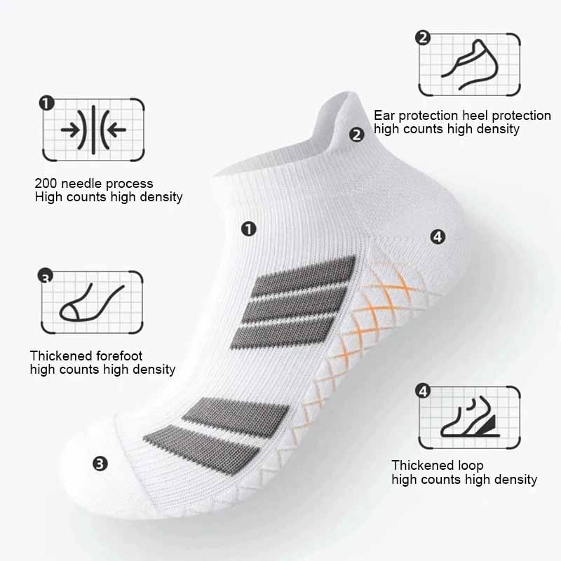 ถุงเท้ากีฬา ข้อสั้น ถุงเท้าระบายอากาศ สินค้าพร้อมส่ง - รูปที่ 3