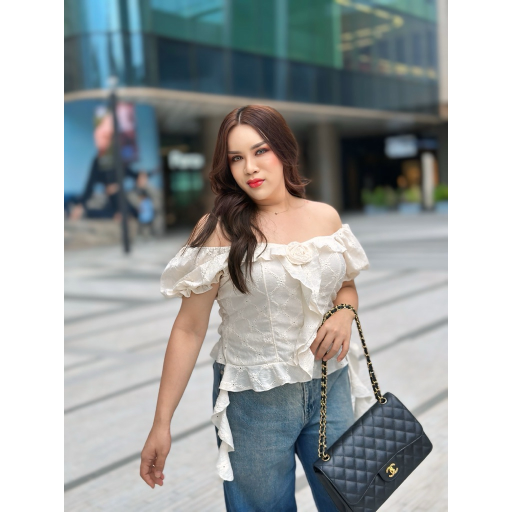 Maharani - Blossom Rose เสื้อสาวอวบ - อก38-48 - #T136