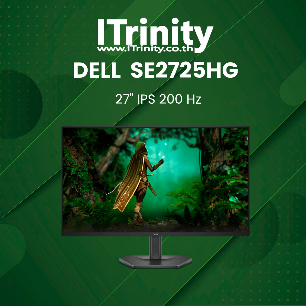 Dell SE2725HG 27 200Hz Monitor Gaming เดลล์ จอมอนิเตอร์ เกมมิ่ง 27 นิ้ว IPS 99% 