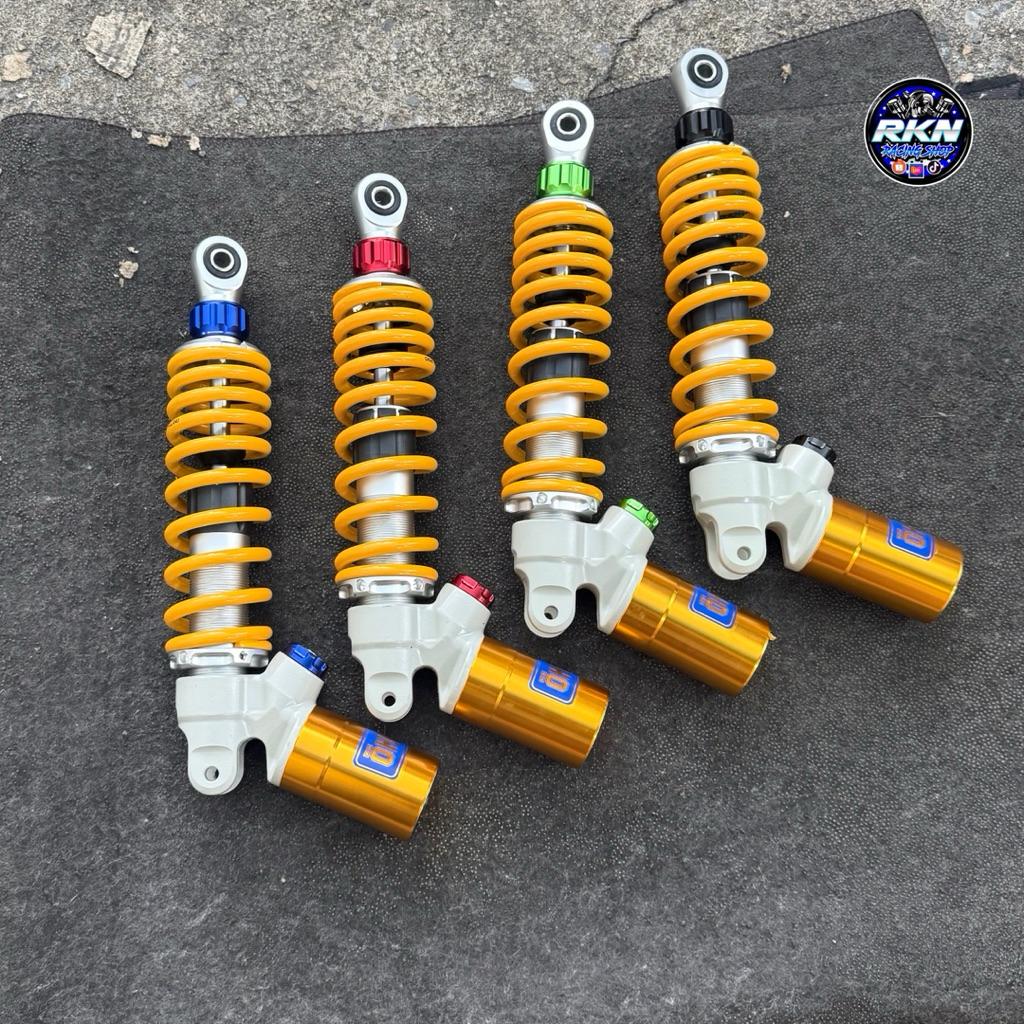 โช๊คหลังโอลิน (กระปุกเฉียง) 310mm ปรับสปริงแข็ง-อ่อน ใส่ GIORNO/LEAD/MIO/FINO/FILANO และรุ่นอื่นๆ