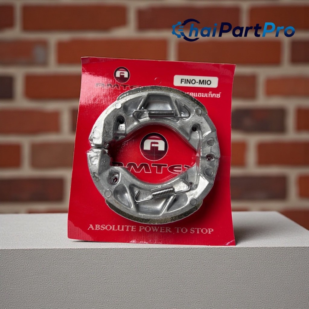 ผ้าดรัมเบรคหน้า+หลัง ก้ามใหญ่หนา YAMAHA MIO125  MIO FINO FINO125 GRANFILANO QUBIC NMAX NOUVO (7)
