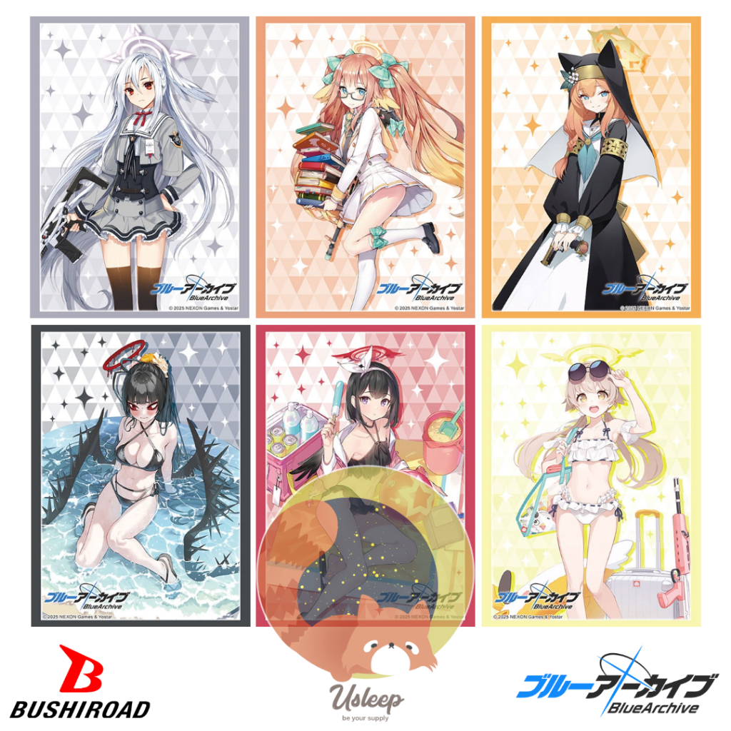 Bushiroad Sleeve Collection HG Blue Archive : Suzumi, Shimiko, Mari, Tsurugi, Mashiro, Hifumi