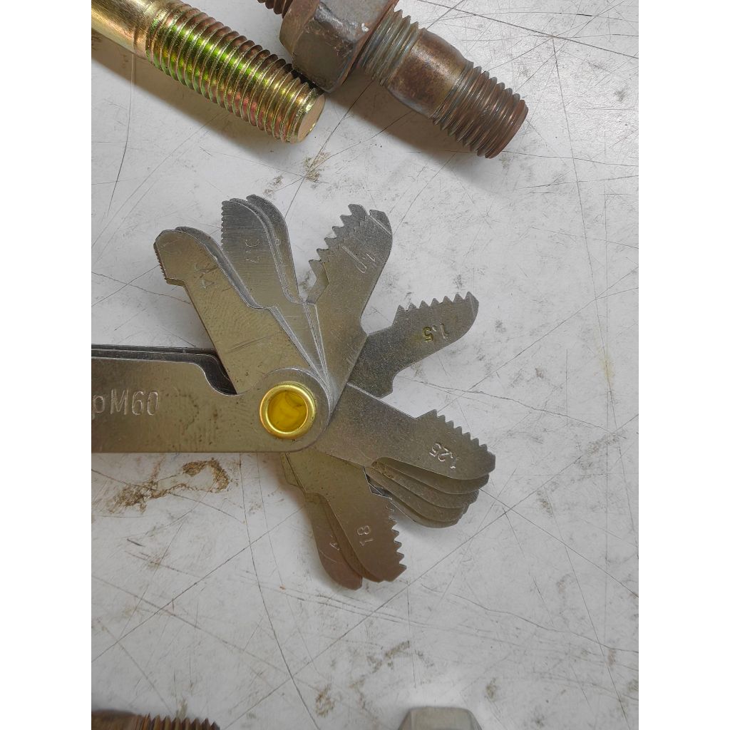 OT20 ชุดหวีวัดเกลียว มิล+ หุล  40 ขนาดงานสแตนเลส สำหรับวัดเกลียวน็อต - รูปที่ 2