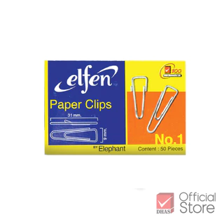 Elfen ลวดเสียบกระดาษ แบบเหลี่ยม No.1 31 มม. จำนวน 1 กล่อง