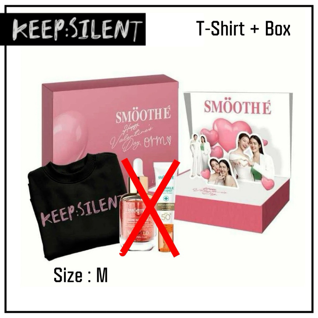 Keep silent x Smooth E (Limited Edition) เสื้อ Size M + Boxset (กล่องเปล่า)