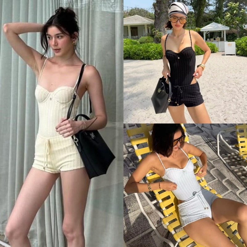 🧡Basic swimsuit💛 ชุดว่ายน้ำใหม่ กางเกงว่ายน้ำขาสั้น เรียบง่าย เซ็กซี่ เนื้อผ้าใส่สบาย