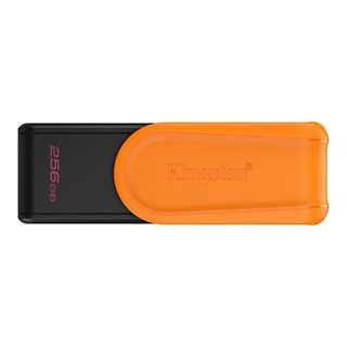 256 GB FLASH DRIVE (แฟลชไดร์ฟ) KINGSTON DATATRAVELER EXODIA S - BLACK-ORANGE (DTXS/256GB)