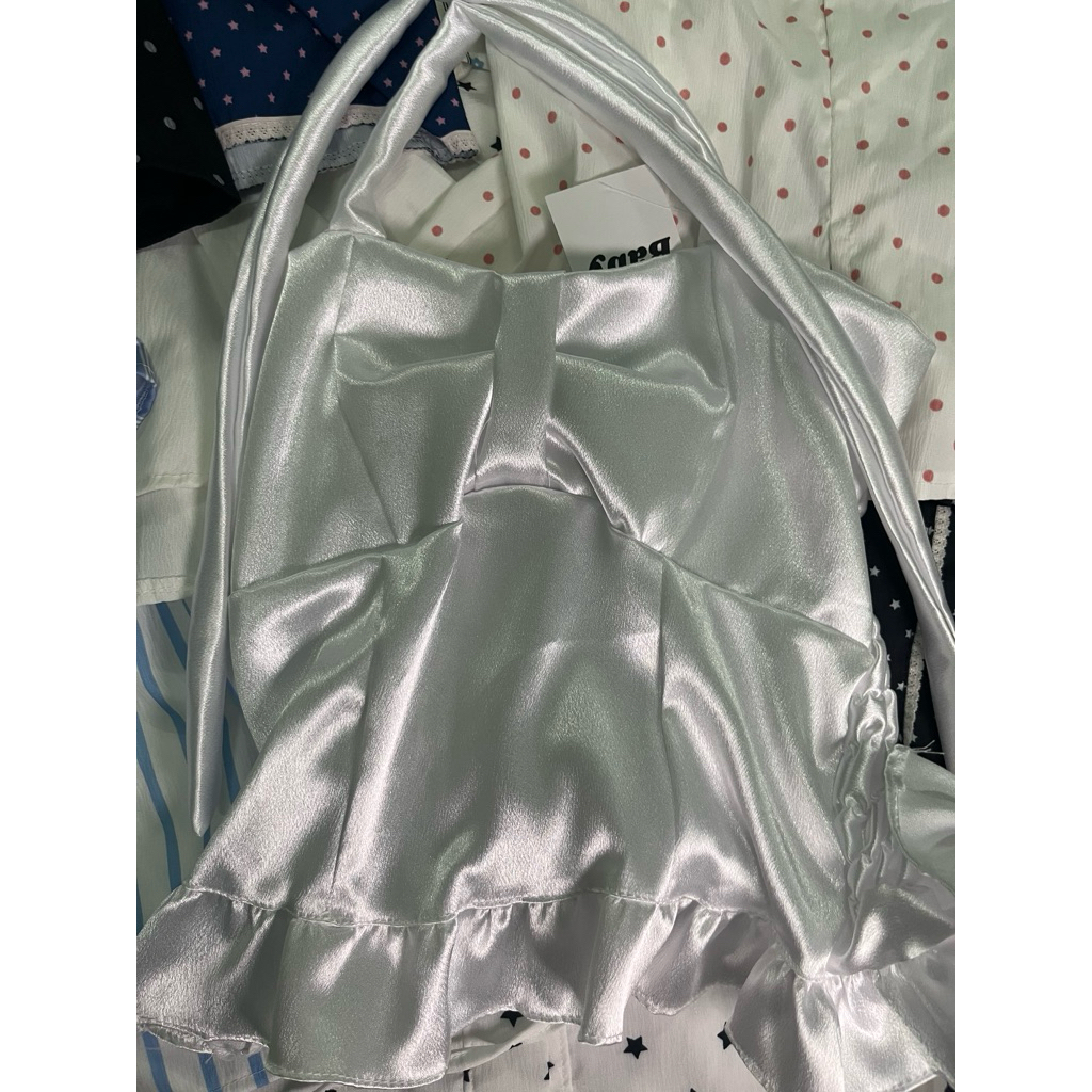 เสื้อhello baby โบว์คล้องคอ