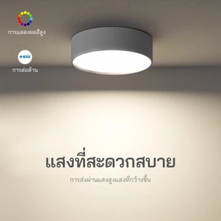 สามสี / สีเดียวรอบดาวน์ไลท์ LED พื้นผิวติดตั้งไฟดาวน์ไลท์ห้องนั่งเล่นใหม่ป้องกันแสงสะท้อน Slim Downlight โคมไฟเพดานทางเด
