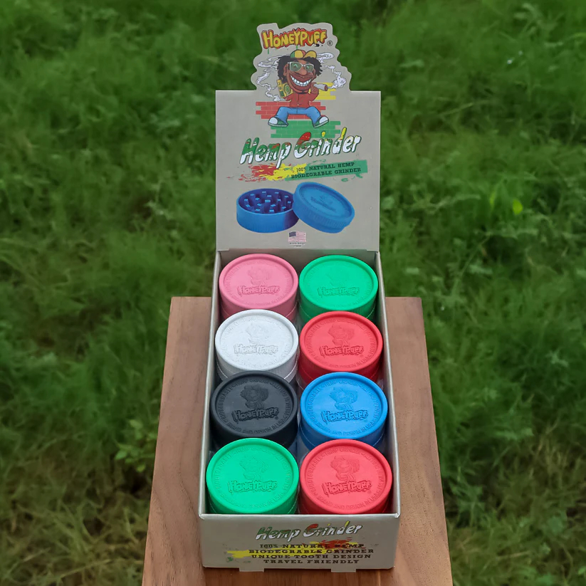 HONEYPUFF Biodegradable Plastic Herb Grinder 63 MM
