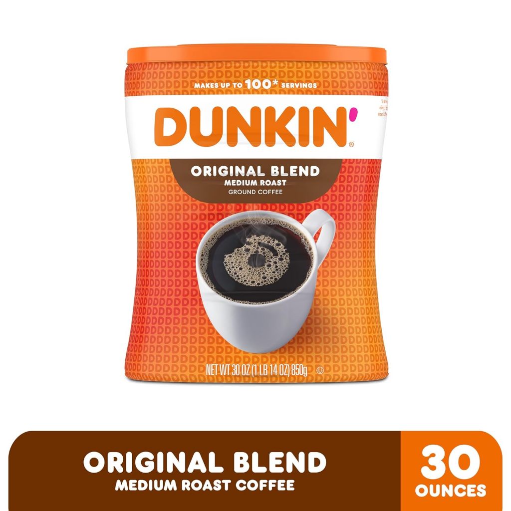 Dunkin' Donut Original Blend กาแฟคั่วบด ชงได้ 100 แก้ว ขนาด 850g.