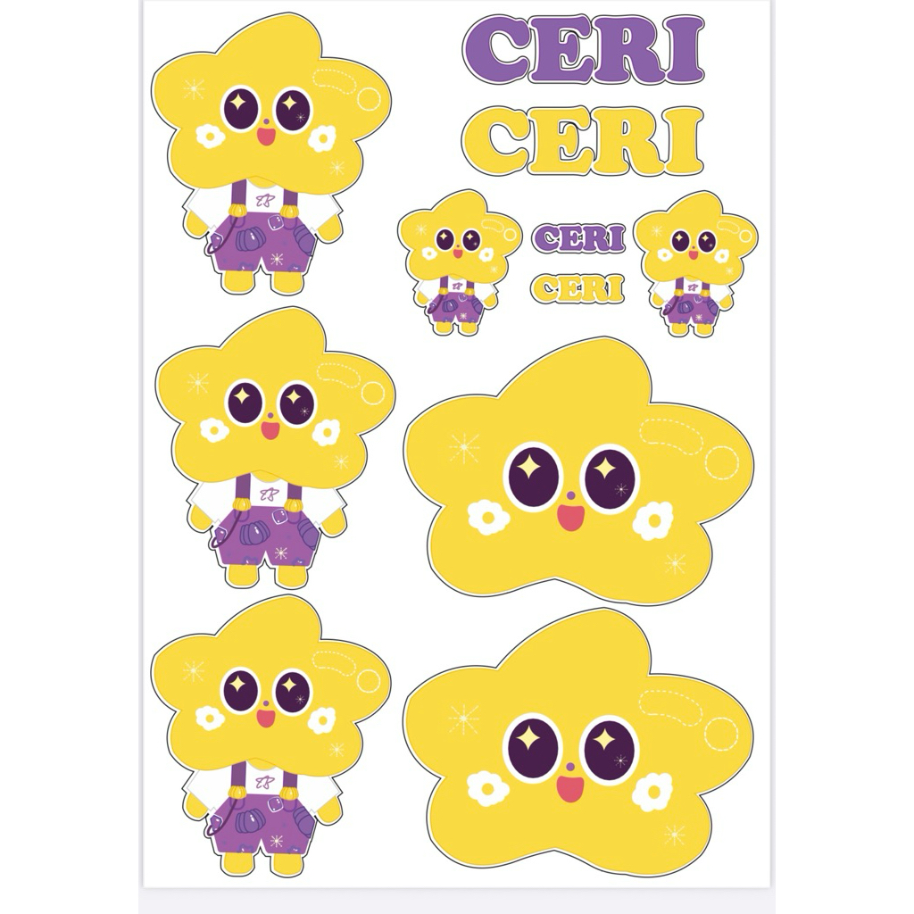 CERI อู๋บูม สติ๊กเกอร์กันน้ำ ติดมือถือ ติดรถ ipad