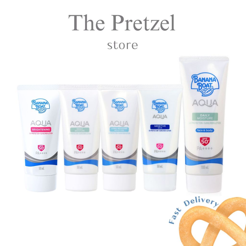 Banana Boat Aqua Daily /Sensitive Skin /Long Wearing Moisture UV Protection Sunscreen Lotion 50ml คร