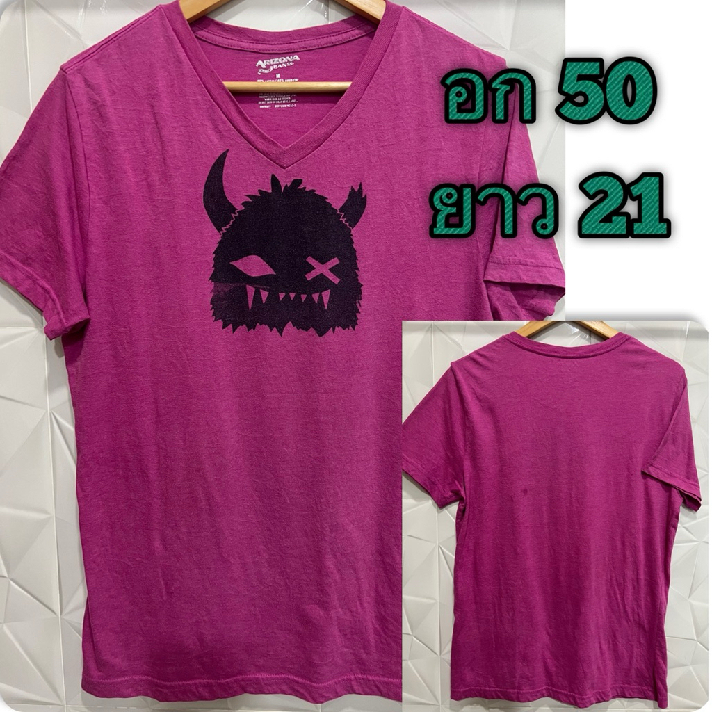 เสื้อยืดมือ2 USA ไซส์M อก44-50 (S-Mใส่ได้)