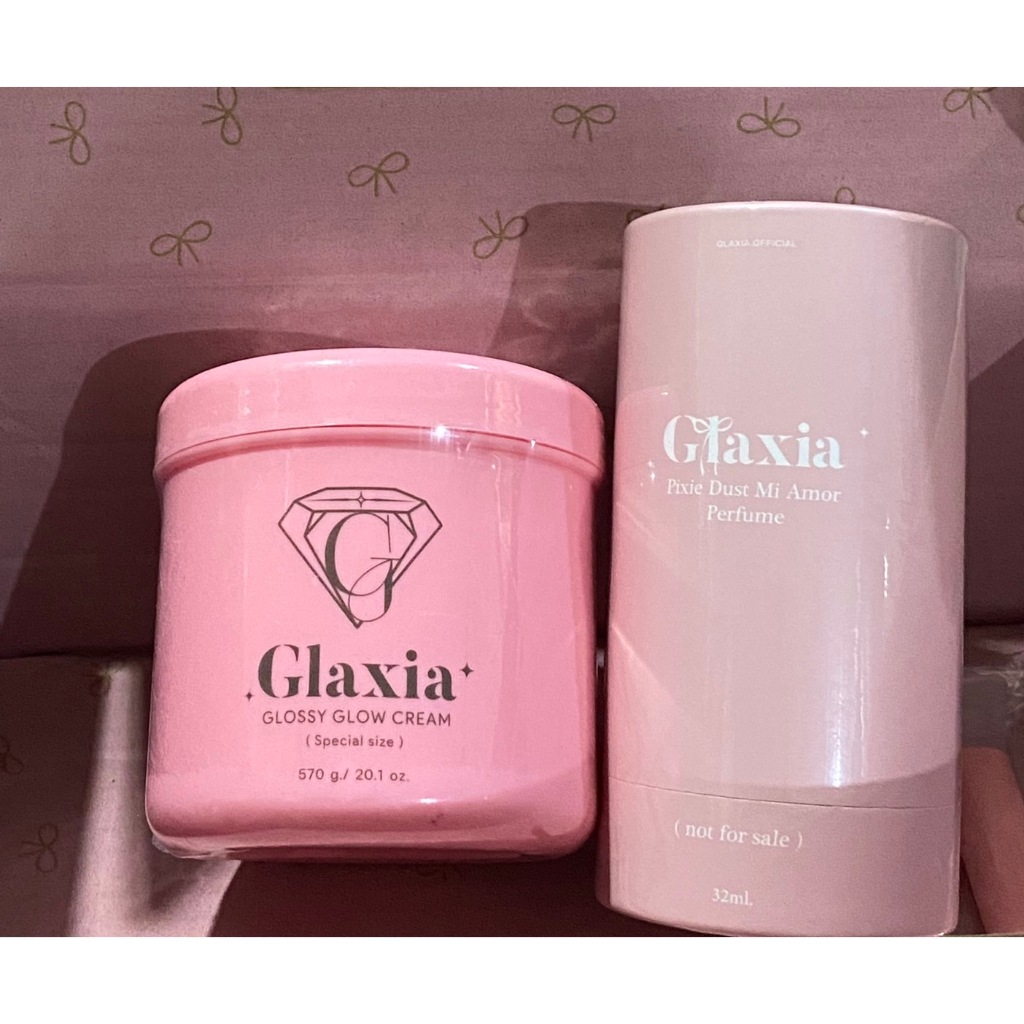 Glaxia scrub GlossyGlow ผิวขาวใสเรียบเนียนสีผิวสม่ำเสมอ🧁สครัปกลาเซียและครีมน้ำหอมลิมิเตทของแท้100%🍪
