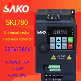【Ready Stock】SAKO SKI780 VFD อินเวอร์เตอร์ Variable Frequency Drive Converter Inverter 220v 380v 3ph 0.75KW 1.5KW 2.2KW