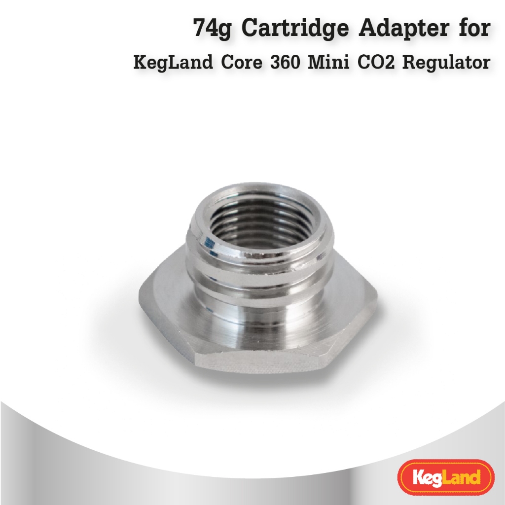 74g Cartridge Adapter for KegLand Core 360 Mini CO2 Regulator