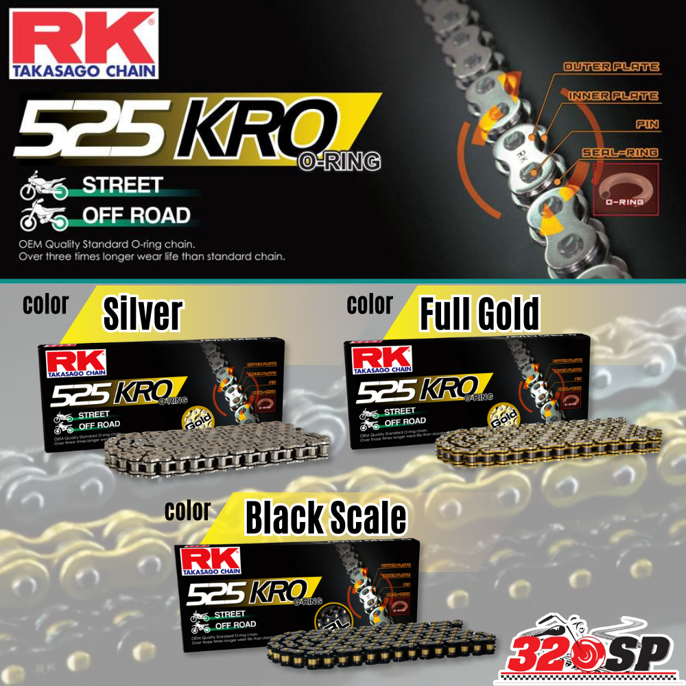 โซ่ RK 525 KRO O-ring ของแท้ ส่งไว!! 320SP