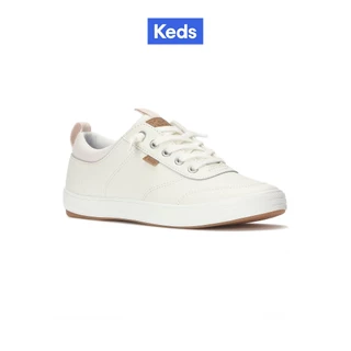 KEDS รองเท้าผ้าใบแบบผูกเชือก รุ่น CENTER III SLIP ON LEATHER สีขาว ( KW-CNTSLP-6-110 )