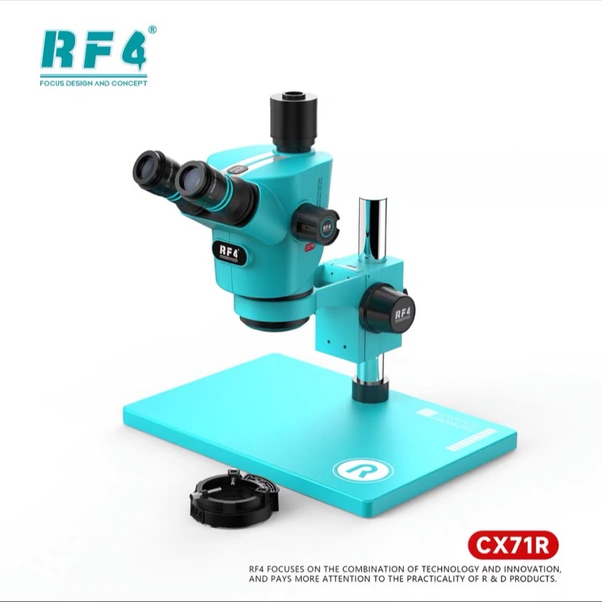 กล้องจุลทรรศน์  รุ่น RF4 6565*RF4 CX71R Trinocular Stereo Industrial Microscope กำลังขยายสูงสุด 65X 