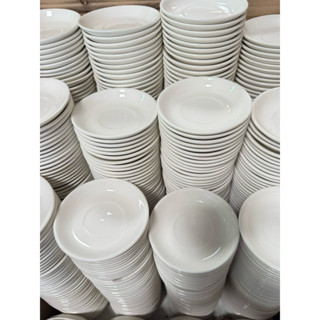 จานรองเนื้อเซรามิก ขนาด4.5นิ้ว