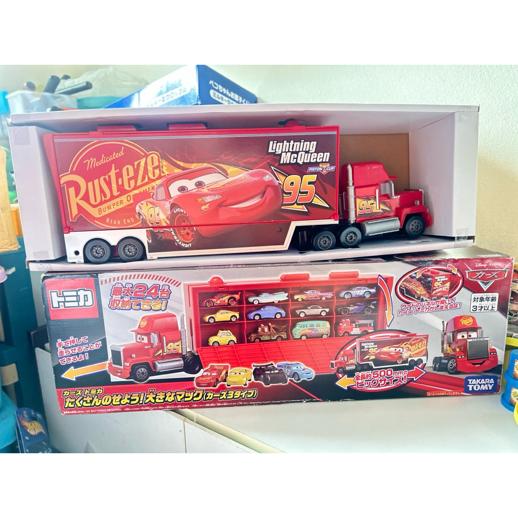 รถคาร์ แมคเก็บรถ Tomica Cars Big Mack Truck 24 Slots Storage Case Disney Pixar Takara Tomy