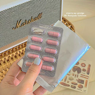 ⌗พร้อมส่ง ꒰💖꒱*•ยาลดสูตรลับ ❛แคปชมพู❜ เย็บปากสนิท (แคปท๊อปของคนดื้อ)