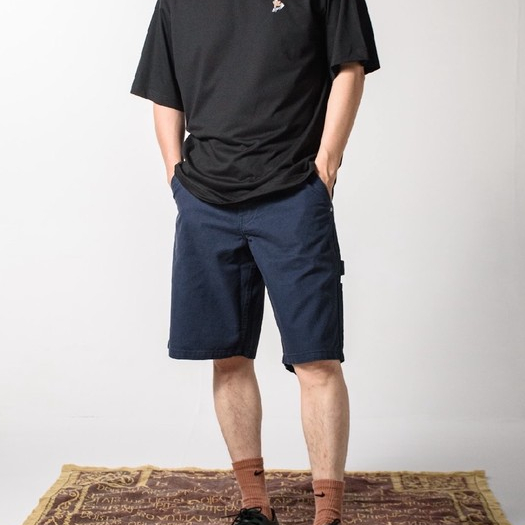 era-won กางเกงยีนส์ขาสั้น มีกระเป๋าข้าง รุ่น SHORTS CARPENTER DENIM COLOR สี Navy