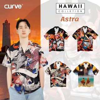 Curve เสื้อเชิ้ตฮาวายแขนสั้น ลาย ASTRA (size:S/M/L/XL/2XL/3X…
