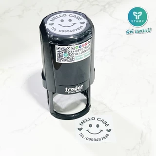 [PPstamp] ตรายางหมึกในตัว รุ่น TR-4638 ขนาด 3.8 x 3.8 cm. (**กรุณาทักแชทก่อนสั่งซื้อ**เลือกสีบอดี้ในแชท**)
