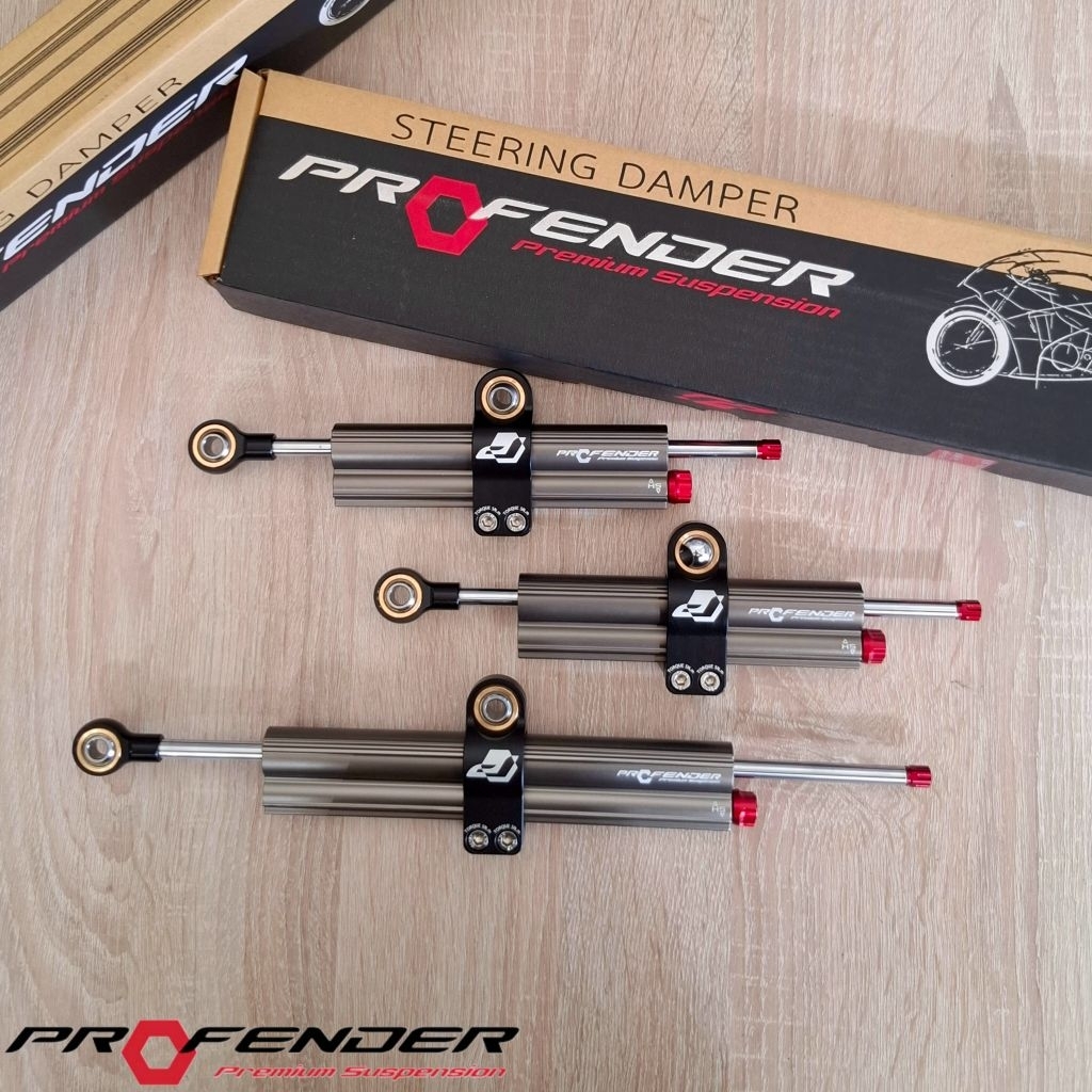 กันสะบัด Profender (steering Demper) cnc มีความยาว3ขนาด 68mm./75mm./120mm.ปรับได้18ระดับ รับประกัน2ปี